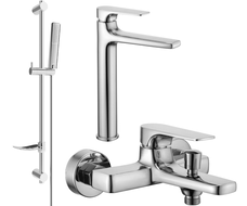 Mexen Lynx DF72 bathtub set, Chrome - 745913DF72-00