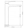 Mexen Lynx DF72 bathtub set, Black - 745913DF72-70