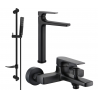 Mexen Lynx DF72 bathtub set, Black - 745913DF72-70