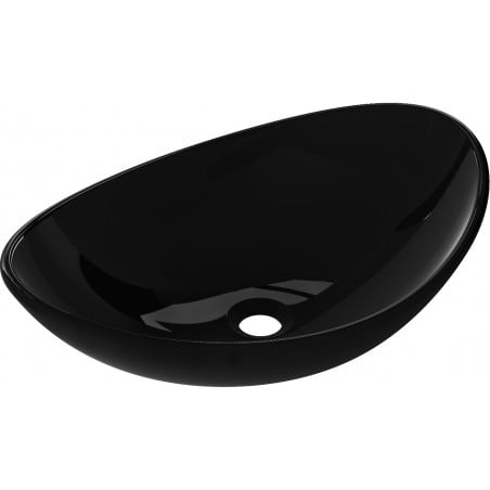Mexen Sonia glass countertop washbasin 54 x 37 cm, black - 24145470