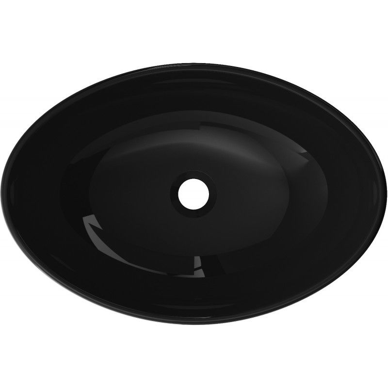 Mexen Sonia glass countertop washbasin 54 x 37 cm, black - 24145470