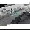 Mexen Sonia glass worktop washbasin 54 x 37 cm, silver - 24145411
