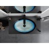 Mexen Sonia glass countertop sink 54 x 37 cm, blue - 24145447