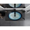 Mexen Sonia glass countertop washbasin 54 x 37 cm, blue - 24145447