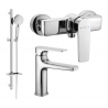 Mexen Lynx DQ40 shower set, Chrome - 745904DQ40-00