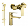Mexen Lynx DQ40 shower set, Gold - 745904DQ40-50