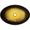 Mexen Sonia glass countertop washbasin 54 x 37 cm, dark gold - 24145451