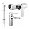 Mexen Lynx DQ72 shower set, Chrome - 745904DQ72-00