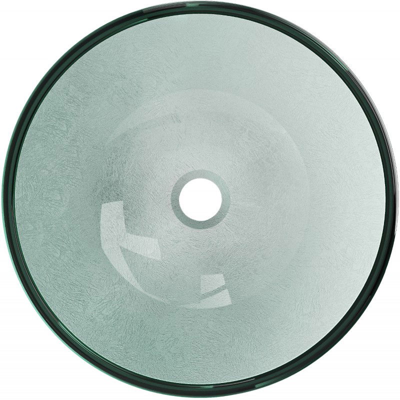 Mexen Mira glass countertop washbasin 42 x 42 cm, silver - 24124211