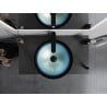 Mexen Mira glass countertop washbasin 42 x 42 cm, blue - 24124247