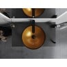 Mexen Mira Glass Countertop Washbasin 42 x 42 cm, Gold - 24124250
