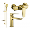 Mexen Lynx DF62 shower set, Gold - 745904DF62-50