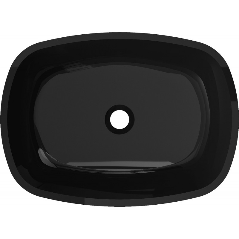 Mexen Araks glass countertop washbasin 54 x 39 cm, black - 24155470