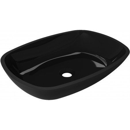 Mexen Araks glass countertop washbasin 54 x 39 cm, black - 24155470