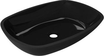 Mexen Araks glass countertop washbasin 54 x 39 cm, black - 24155470