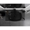 Mexen Araks glass countertop washbasin 54 x 39 cm, black - 24155470
