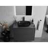 Mexen Araks glass countertop washbasin 54 x 39 cm, black - 24155470