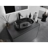 Mexen Araks glass countertop washbasin 54 x 39 cm, black - 24155470