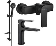 Mexen Lynx DF40 shower set, Black - 745904DF40-70
