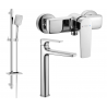 Mexen Lynx DQ62 shower set, Chrome - 745914DQ62-00