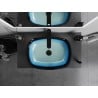 Mexen Araks glass countertop washbasin 54 x 39 cm, blue - 24155447