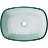 Mexen Araks glass countertop sink 54 x 39 cm, silver - 24155411