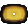 Mexen Araks glass countertop washbasin 54 x 39 cm, dark gold - 24155451