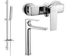 Mexen Lynx DQ72 shower set, Chrome - 745914DQ72-00