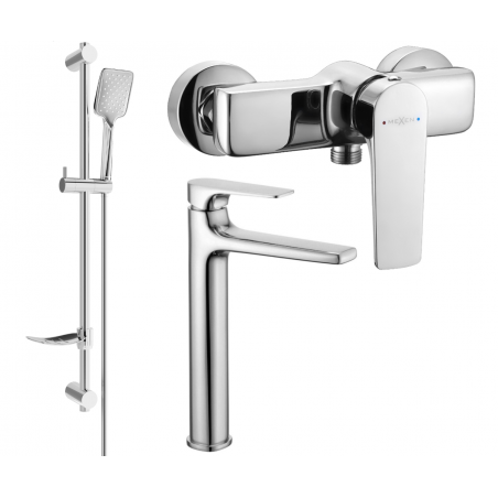 Mexen Lynx DF62 shower set, Chrome - 745914DF62-00