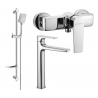 Mexen Lynx DF62 shower set, Chrome - 745914DF62-00
