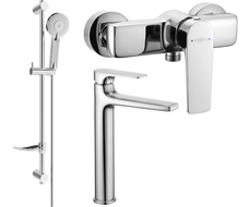 Mexen Lynx DF40 shower set, Chrome - 745914DF40-00