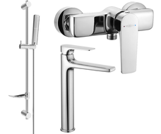 Mexen Lynx DF72 shower set, Chrome - 745914DF72-00