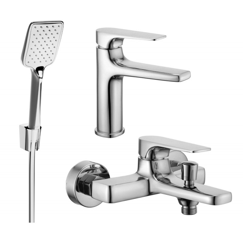 Mexen Lynx R62 bath set, chrome - 745903R62-00