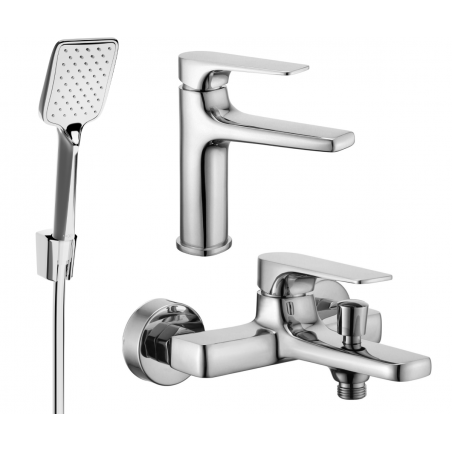 Mexen Lynx R62 bathtub set, Chrome - 745903R62-00
