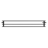 Mexen CVH30 Hygiene panel heater 400 x 1300 mm, bottom connection, 1425 W, black - W630H-040-130-70