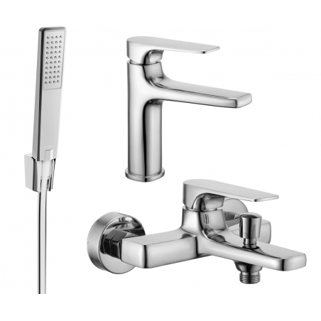 Mexen Lynx R72 bathtub set, Chrome - 745903R72-00