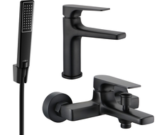 Mexen Lynx R72 bathtub set, Black - 745903R72-70