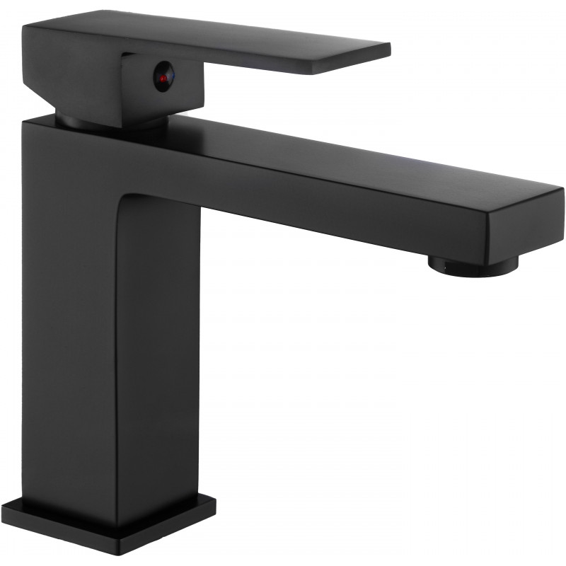 Mexen Uno sink faucet, black - 71400-70