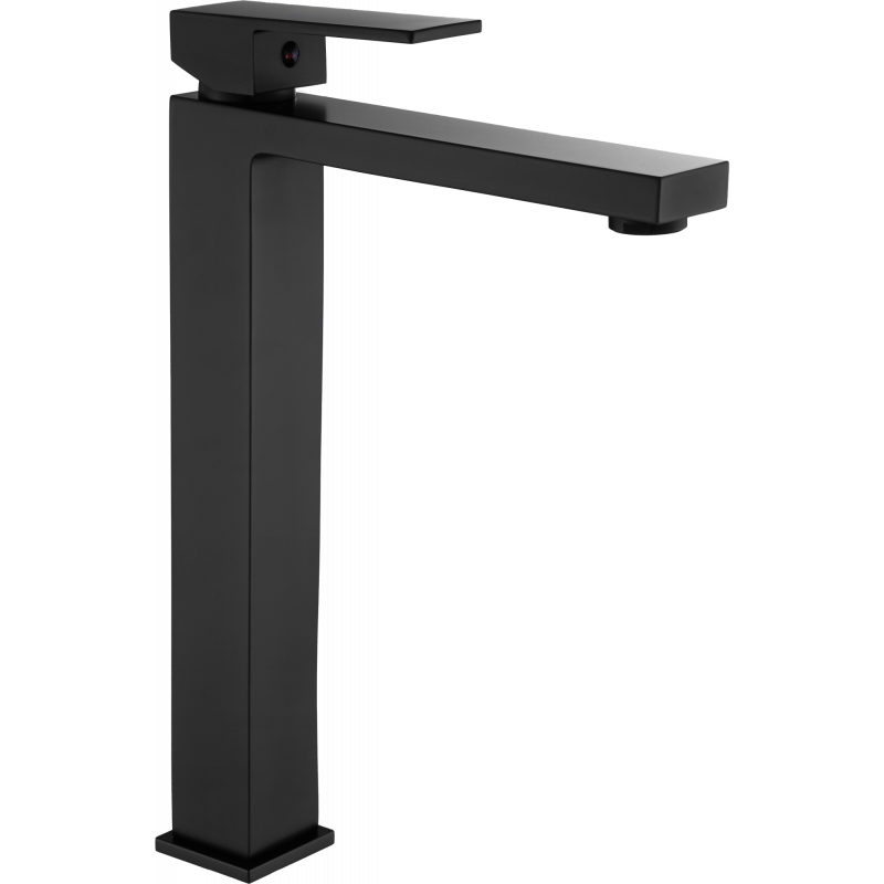 Mexen Uno high washbasin faucet, black - 71410-70