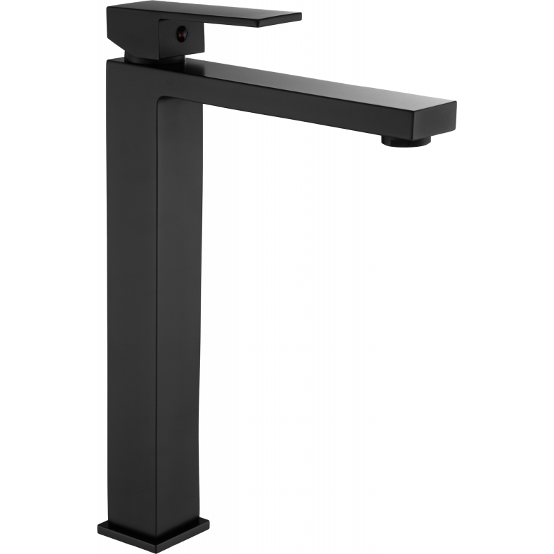 Mexen Uno high washbasin tap, black - 71410-70