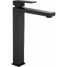 Mexen Uno high washbasin faucet, black - 71410-70