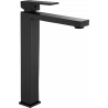 Mexen Uno high washbasin tap, black - 71410-70