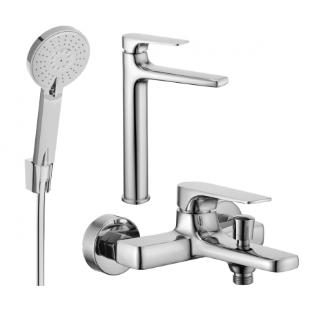 Mexen Lynx R40 bathtub set, Chrome - 745913R40-00