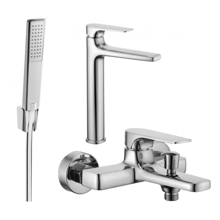 Mexen Lynx R72 bathtub set, Chrome - 745913R72-00