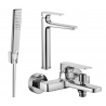 Mexen Lynx R72 bathtub set, Chrome - 745913R72-00