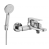 Mexen Lynx R40 bathtub mixer tap with shower head, Chrome - 74593R40-00