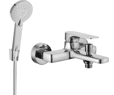 Mexen Lynx R40 bathtub faucet with shower set, chrome - 74593R40-00