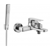 Mexen Lynx R72 bathtub mixer tap with shower head, Chrome - 74593R72-00