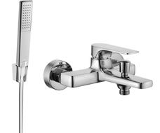 Mexen Lynx R72 bathtub mixer tap with shower head, Chrome - 74593R72-00