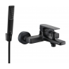 Mexen Lynx R72 bath tap with shower set, black - 74593R72-70